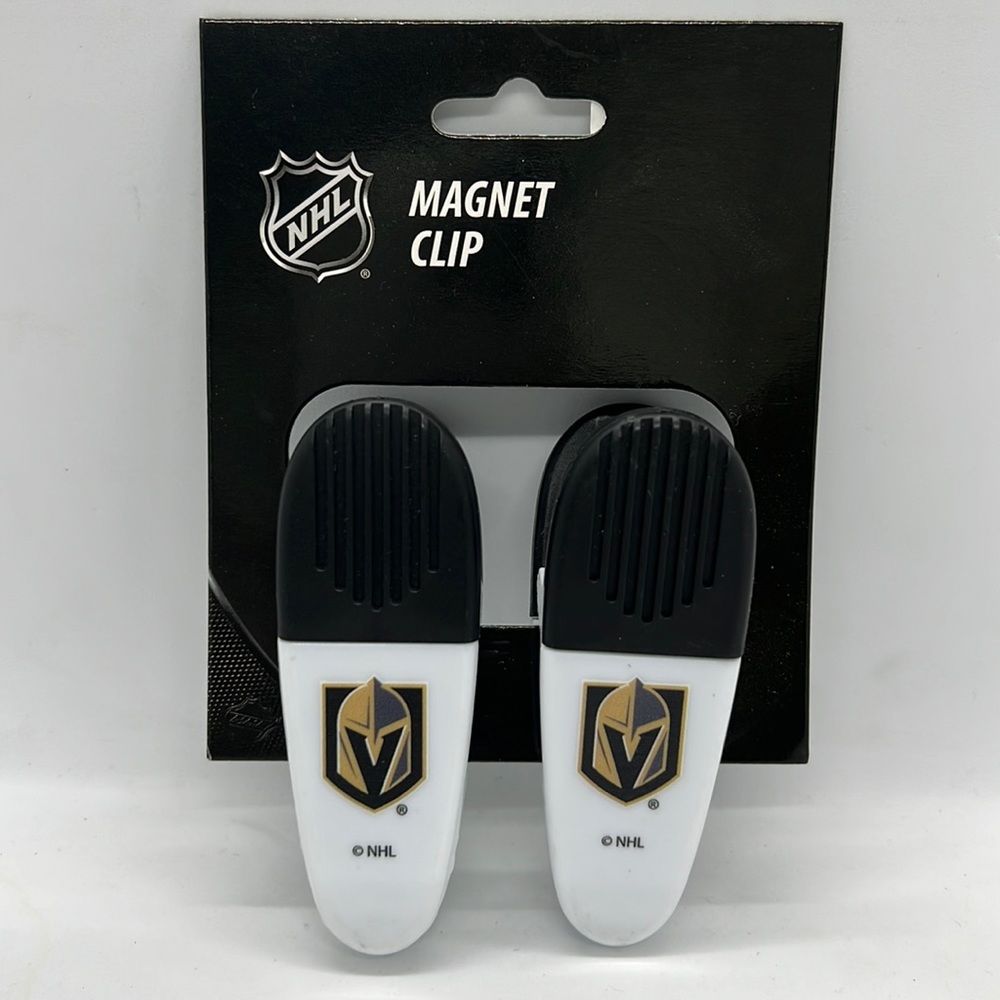 Set of 2 VGK Magnet Clips Vegas Golden Knights NHL NWT